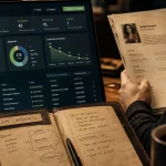 Candidate relationship management : recruteur suit un tableau de candidats et note CRM