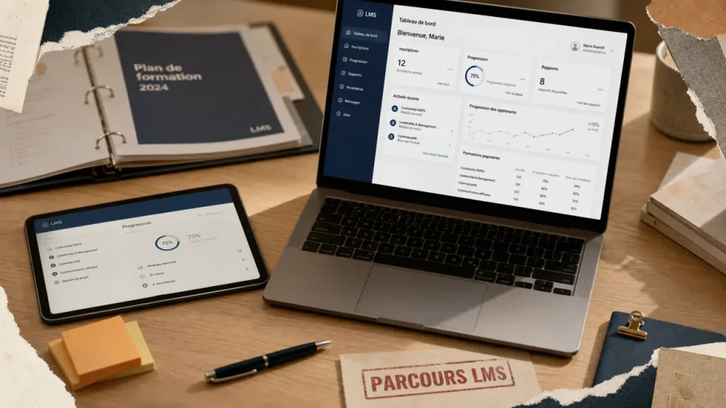 Interface learning management systems : Cloud, SCORM et reporting