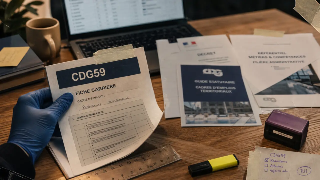 fiche carrière cdg59 : PDF, grade et échelon