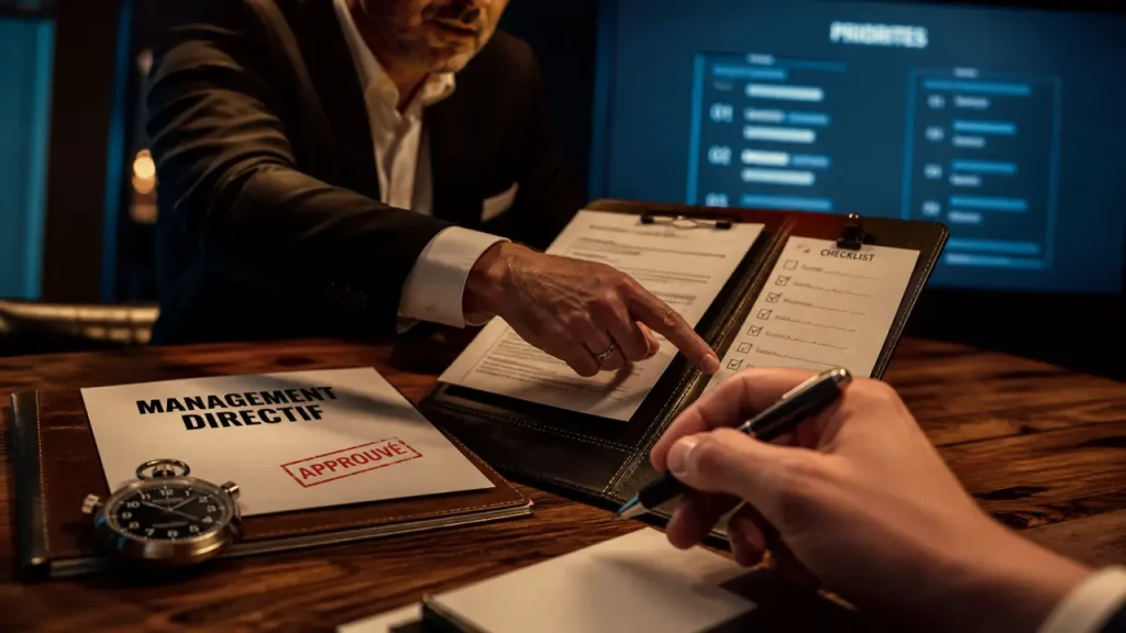 Management directives : manager décide vite en urgence
