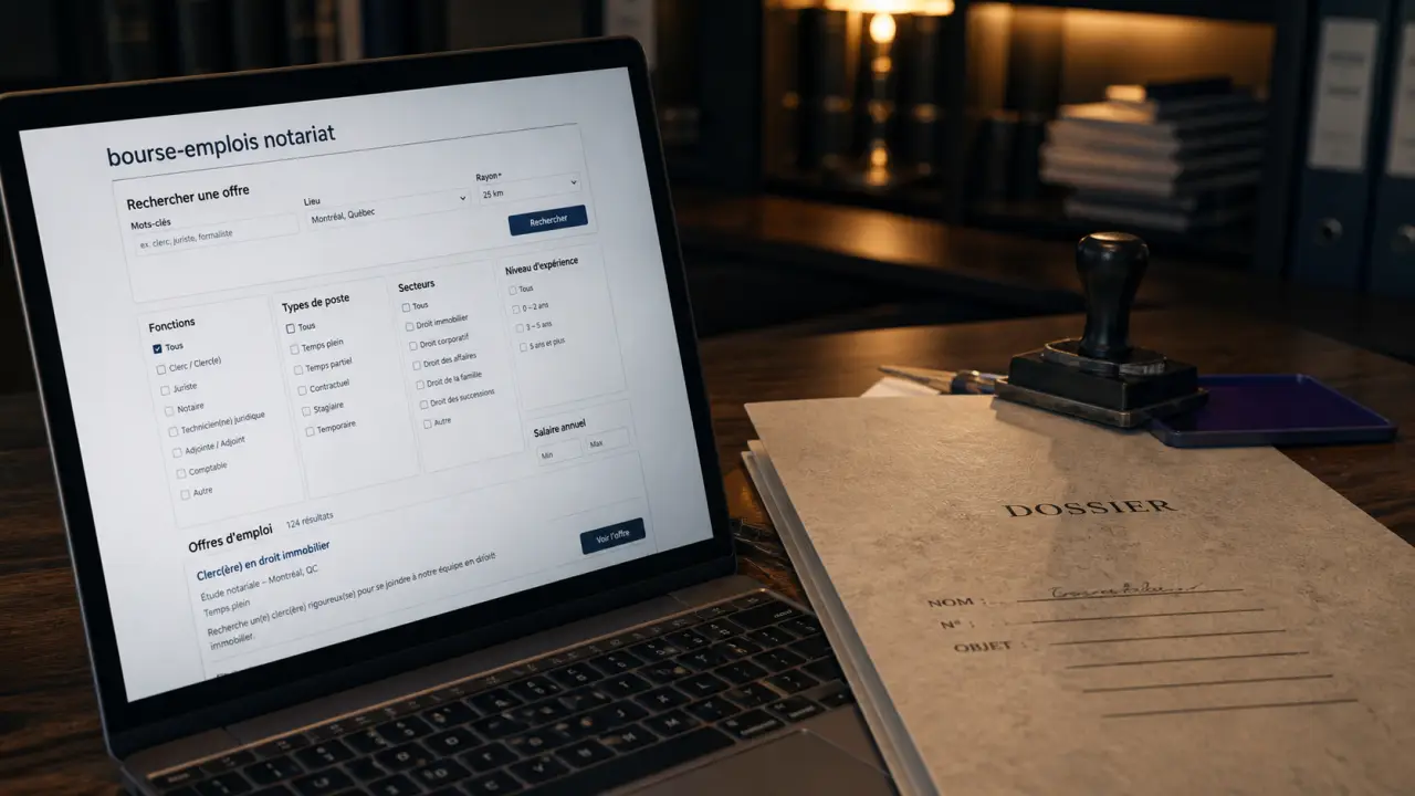 Notaire bourse emploi : rechercher une offre