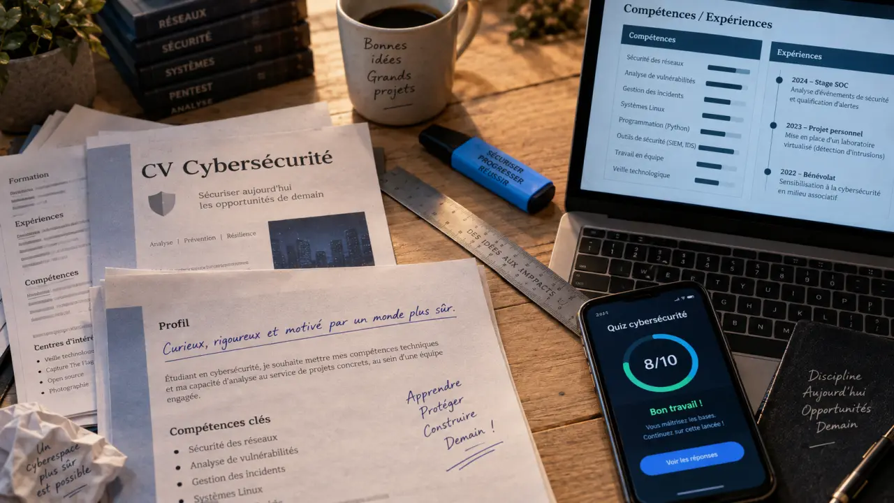 cv cybersécurité prouvés : compétences et expériences