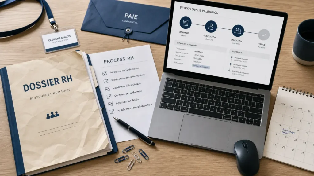 Outils ressources humaines : dossier RH et workflow de validation