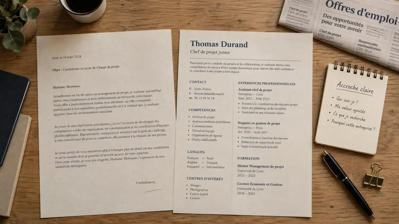 Structure lettre de motivation : étapes pour relier votre parcours au poste