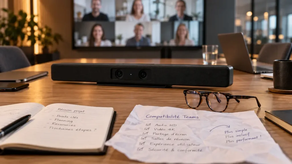 Camera visioconférence en salle : choix selon son et zoom