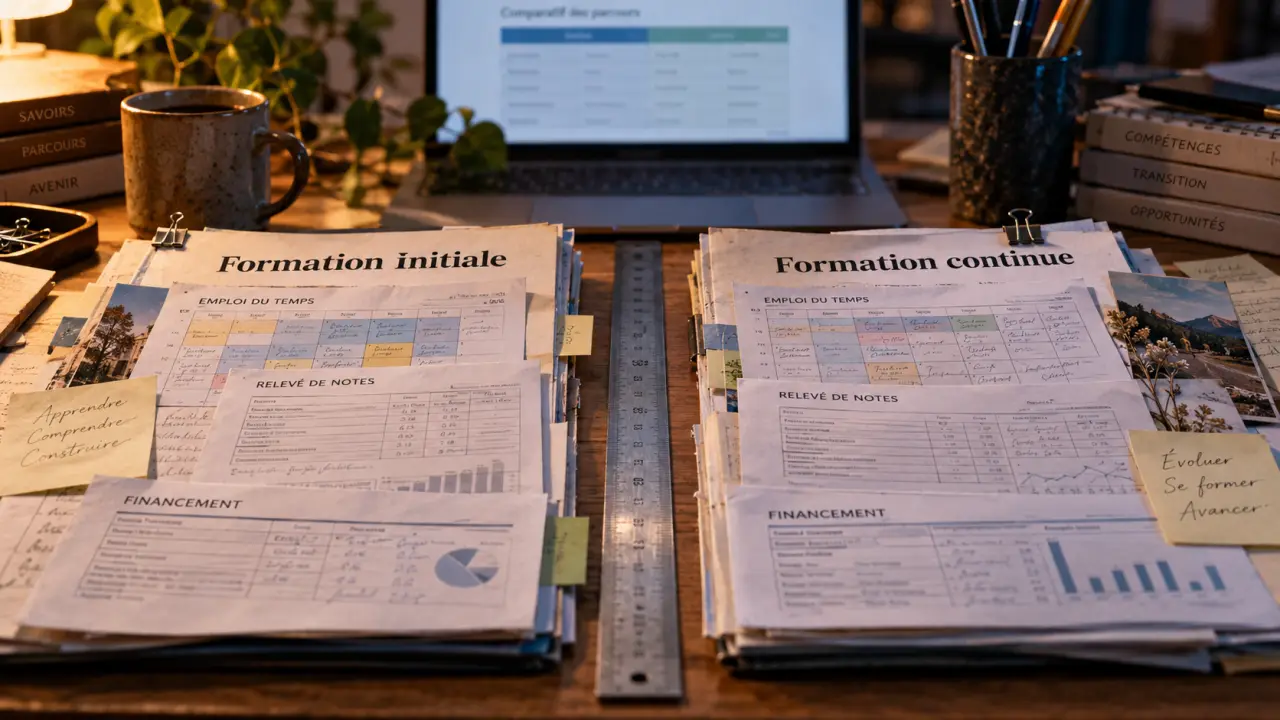 Différence entre formation initiale et continue : dossiers et financement