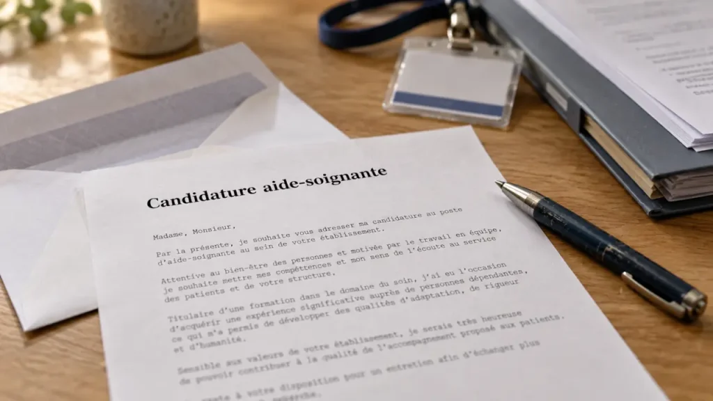 Lettre de motivation pour aide soignante : modèle et preuves