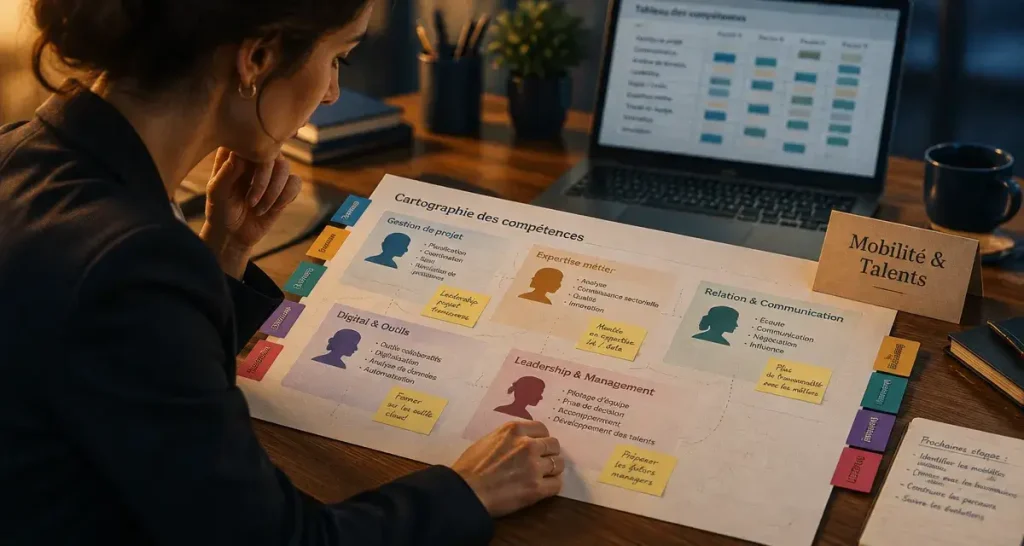 Tendances de la gestion des talents : carte des compétences, mobilité et IA encadrée